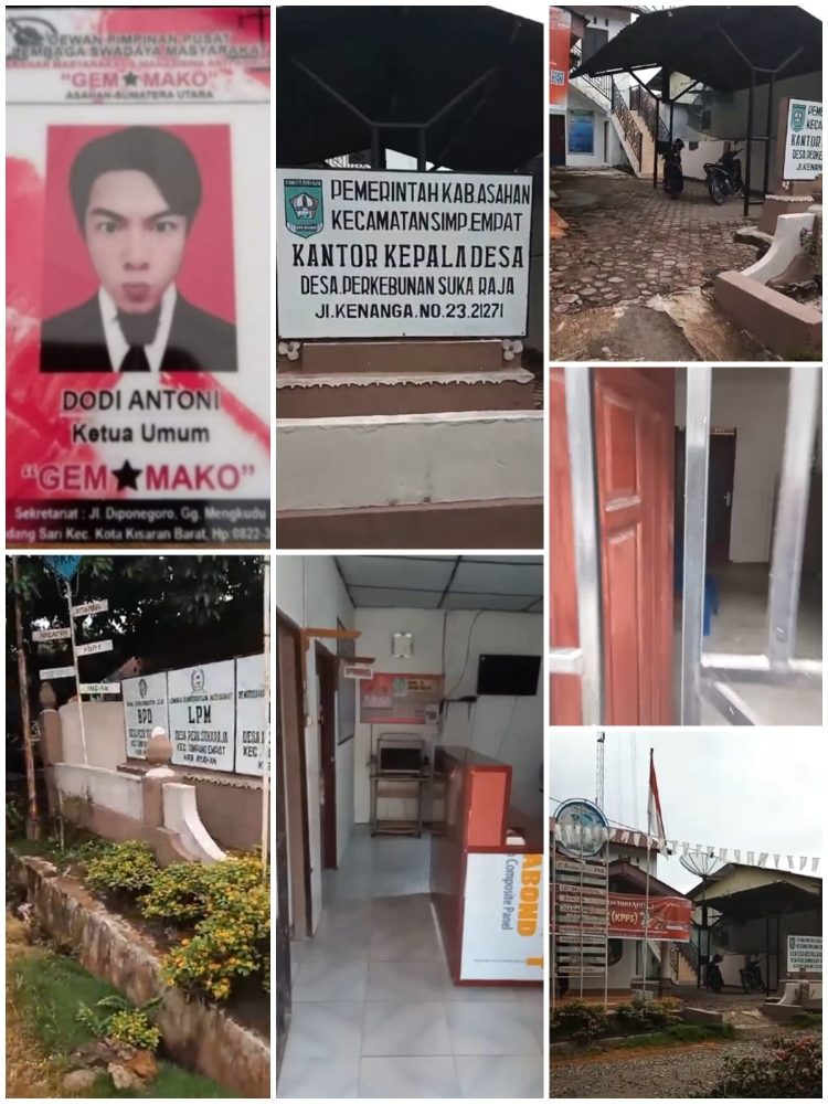 Diduga Kades Sugianto Desa Perk.Sukaraja Jarang Masuk Kantor. Ini Kata GEMMAKO ASAHAN SUMUT RI