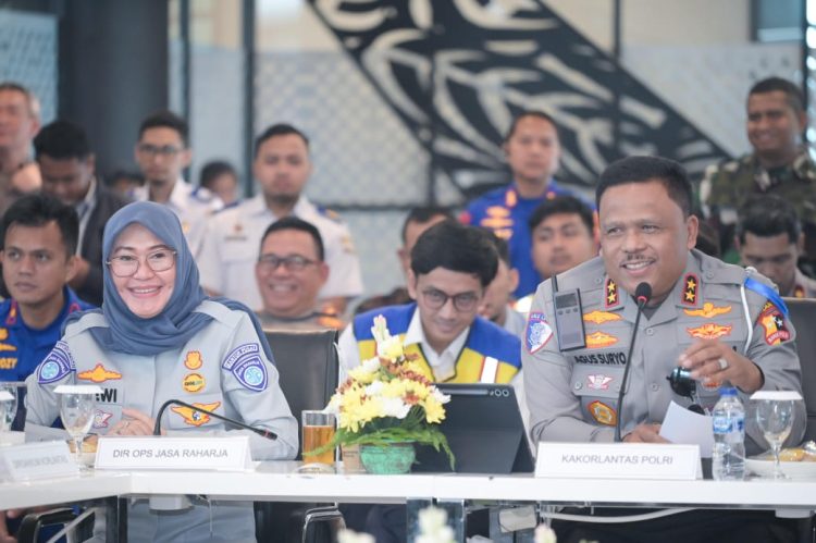 Kakorlantas Polri dan PT Jasa Raharja. Tinjau Pelabuhan Bakauheni – Merak