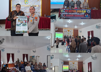 Kapolsek Perbaungan Hadiri Penyuluhan Perlindungan Anak dan Bahaya Narkoba di Desa Citaman Jernih