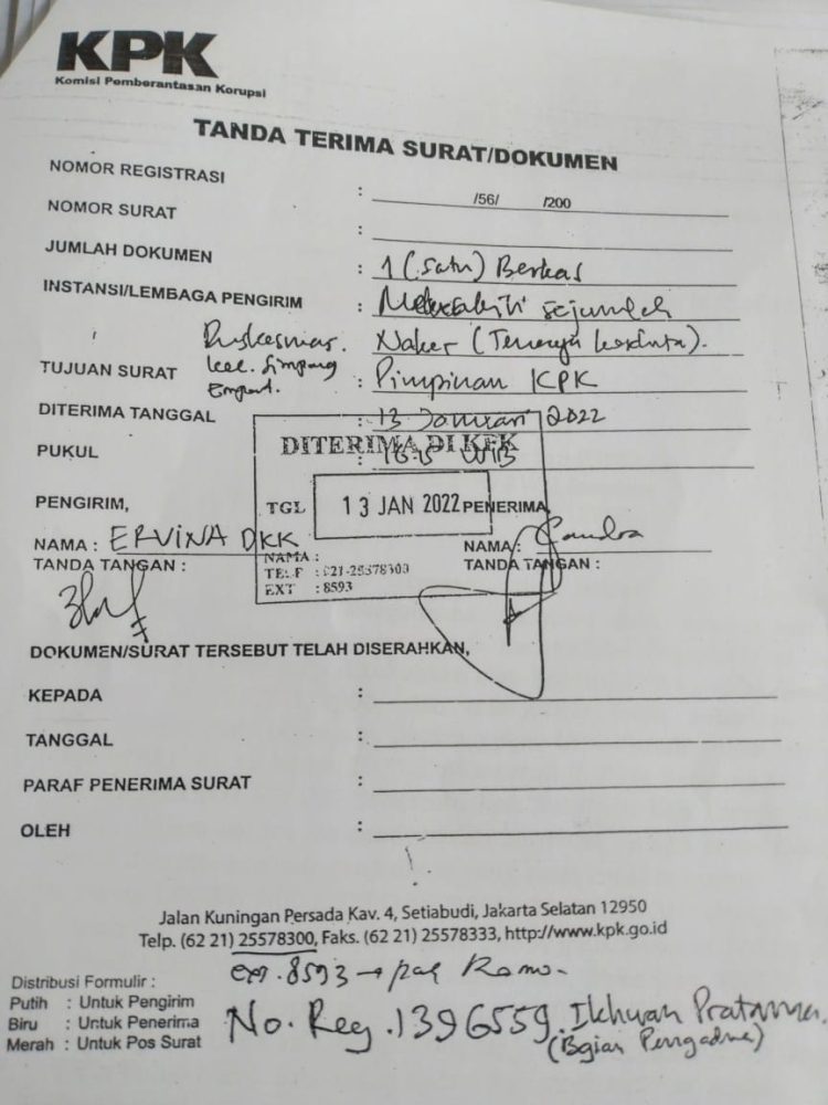 Dugaan Korupsi Dana Penanggulangan Covid 19 di Dinas Kesehatan Kabupaten Asahan Pernah diarahkan KPK ke Kejaksaan Negeri Kisaran