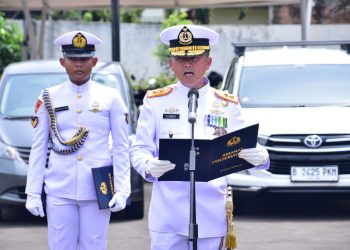 Danpasmar 1 Sebagai Irup Pelepasan Jenazah Almarhum Mayjen TNI Mar (Purn) Purwadi