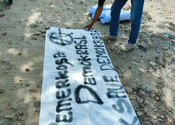 Koalisi Mahasiswa dan Masyarakat Sipil Asahan Gelar Aksi Tolak Pemilihan Kepala Daerah oleh DPRD