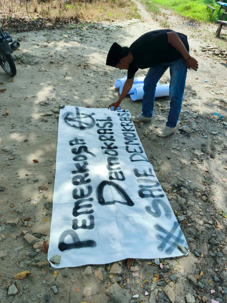 Koalisi Mahasiswa dan Masyarakat Sipil Asahan Gelar Aksi Tolak Pemilihan Kepala Daerah oleh DPRD