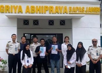 Bapas Kelas I Jambi Terima Klien Pembebasan Bersyarat, Perkuat Pembinaan dan Reintegrasi Sosial