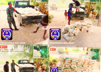 Bulog Saumlaki Salurkan Bantuan Beras dan Minyak Goreng ke Wuarlabobar di Tengah Cuaca Ekstrem