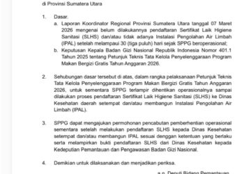 18 SPPG di Kabupaten Asahan Dihentikan Sementara oleh Badan Gizi Nasional
