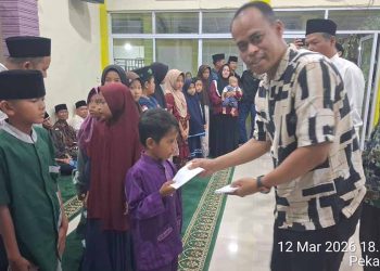 PT APN dan PT CMBR Gelar Santunan Ramadhan untuk Anak Yatim dan Lansia di Inhil