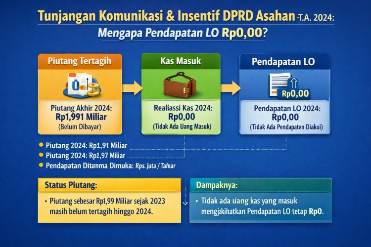 Piutang dan Pendapatan LO DPRD Asahan 2024: Transparansi Fiskal di Persimpangan Akuntabilitas