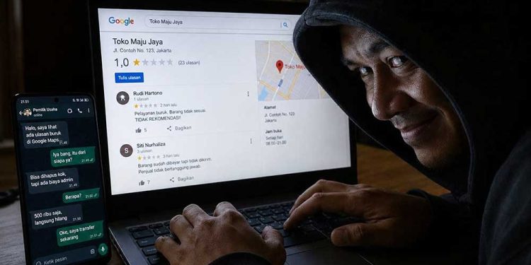Teror Digital, Modus Pemerasan UMKM Lewat Rating Bintang 1 di Google Maps Mencuat