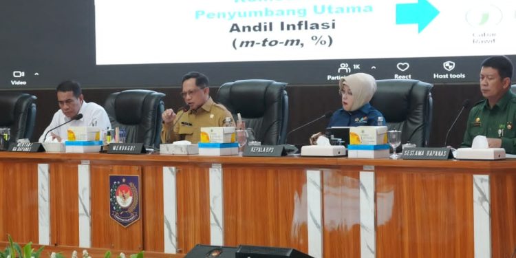 Angka Inflasi YoY 3,28 Persen, Mendagri Tito Dorong Pemda Perkuat Langkah Pengendalian